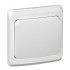 ЭТЮД Переключатель одноклавишный скрытый белый сх.6