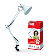 Светильник настольный СНС 13Б 60Вт E27 230В под лампу на струбцине бел. (кор.) IN HOME 4690612012728 Светильник настольный СНС 13Б 60Вт E27 230В под лампу на струбцине бел. (кор.) IN HOME 4690612012728