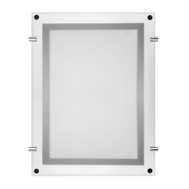Световая панель бескаркасная тонкая Постер Crystalline LED подвесная двухсторонняя 210х297, видимая часть 190х277, габариты 281х368, 7 Вт REXANT