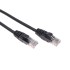 Патч-корд U/UTP, CAT 5e, RJ45-RJ45, 26AWG, LSZH, черный, 0,3м  REXANT