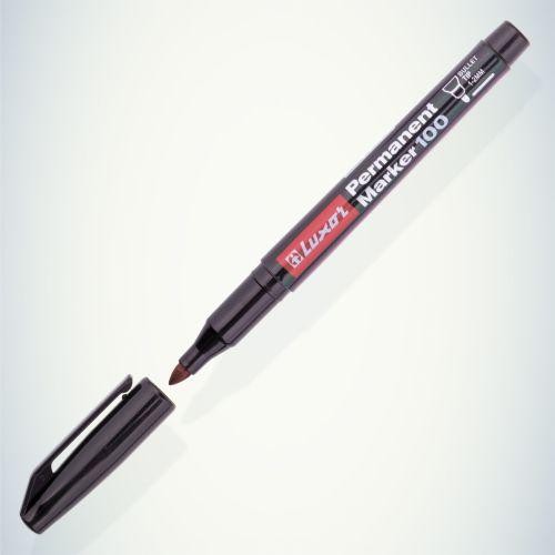 Маркер перманентный пулевидный 1-2мм черн. Luxor Б0048244