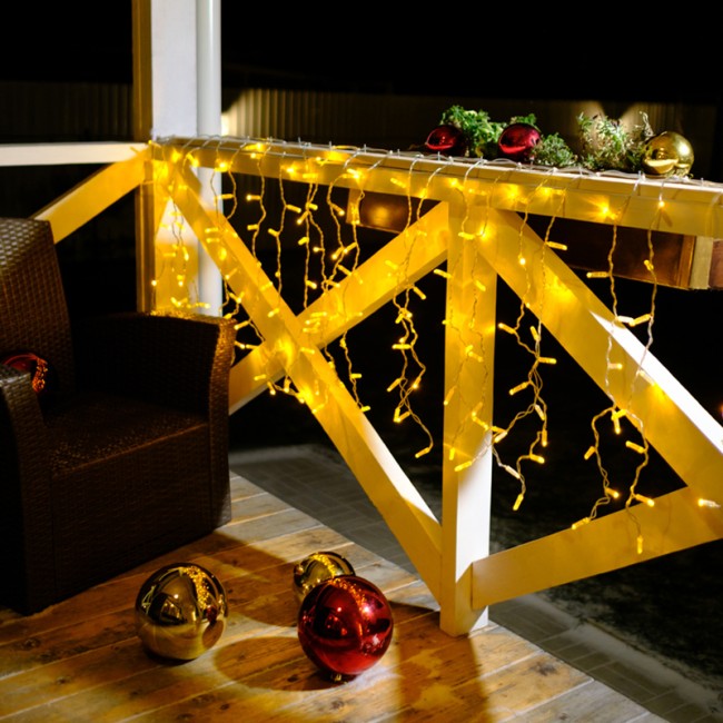 Гирлянда Светодиодный Дождь 2x0,8м, прозрачный провод, 230 В, диоды Желтые (шнур питания в комплекте) Гирлянда Светодиодный Дождь 2x0,8м, прозрачный провод, 230 В, диоды Желтые (шнур питания в комплекте)