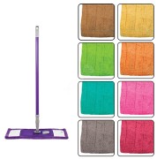 Швабра ''Флэт'', телескопическая ручка, пластиковая платформа, сменная насадка из микрофибры Швабра ''Флэт'', телескопическая ручка, пластиковая платформа, сменная насадка из микрофибры