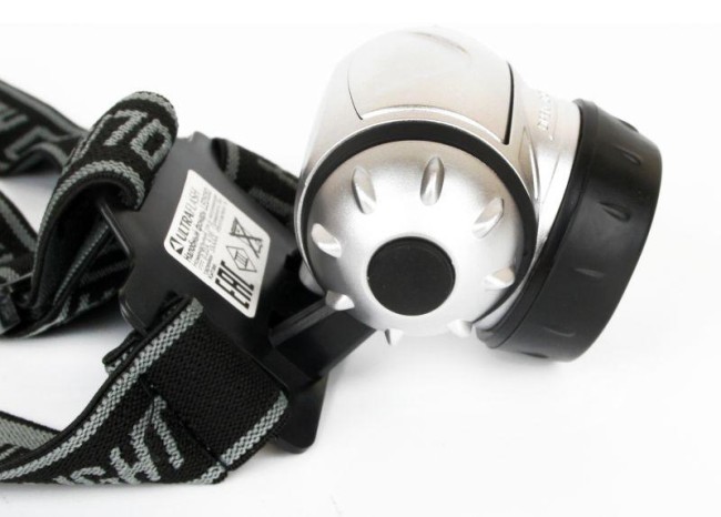 Фонарь налобный LED 5353 19LED 4 режима 3хR03 металлик Ultraflash 10262 Фонарь налобный LED 5353 19LED 4 режима 3хR03 металлик Ultraflash 10262