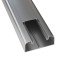 Кабель-канал 110x50мм алюминиевый с крышкой серый металлик
