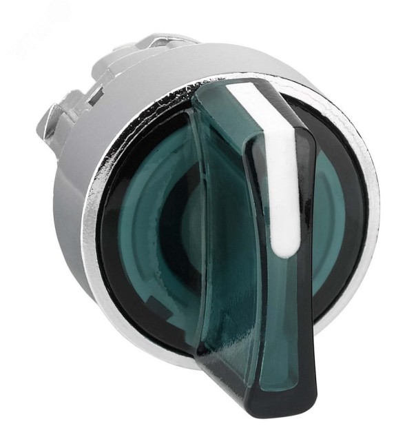 Головка кнопки зеленая для переключателя с ручкой 3п Головка кнопки зеленая для переключателя с ручкой 3п