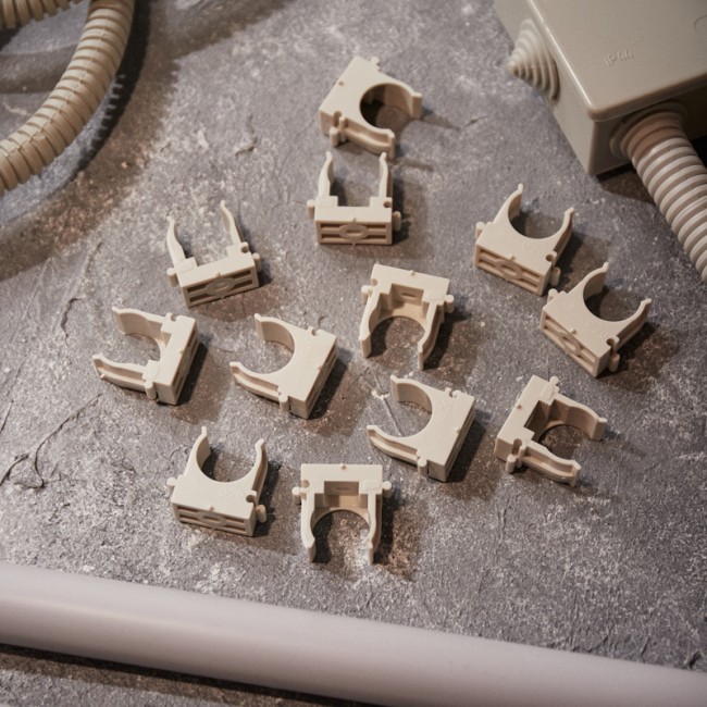 Крепеж-клипса для монтажного пистолета Ø 20 мм, серая (100 шт/уп) REXANT