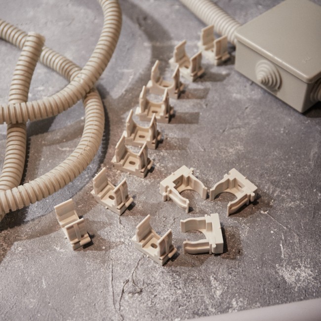 Крепеж-клипса для монтажного пистолета Ø 20 мм, серая (100 шт/уп) REXANT