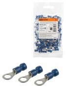 Наконечник кольцевой изолированный НКИ с легким вводом проводника 2,5-5 (100 шт.) TDM Наконечник кольцевой изолированный НКИ с легким вводом проводника 2,5-5 (100 шт.) TDM