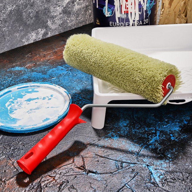 Валик полиакрил зеленый, ворс 18 мм, ширина ролика 240 мм, Ø 42 мм, бюгель 6 мм REXANT Валик полиакрил зеленый, ворс 18 мм, ширина ролика 240 мм, Ø 42 мм, бюгель 6 мм REXANT