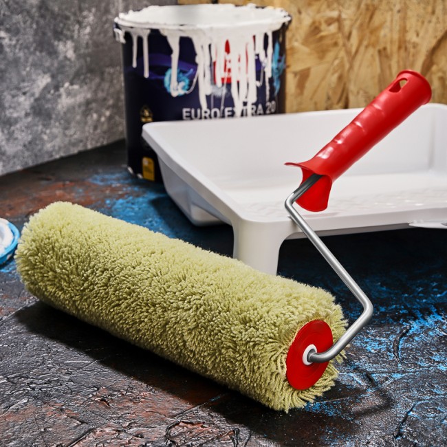 Валик полиакрил зеленый, ворс 18 мм, ширина ролика 240 мм, Ø 42 мм, бюгель 6 мм REXANT Валик полиакрил зеленый, ворс 18 мм, ширина ролика 240 мм, Ø 42 мм, бюгель 6 мм REXANT