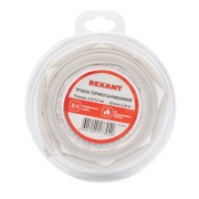 Трубка термоусаживаемая ТУТ нг 6,0/3,0мм, белая, ролик 2,44м REXANT Трубка термоусаживаемая ТУТ нг 6,0/3,0мм, белая, ролик 2,44м REXANT