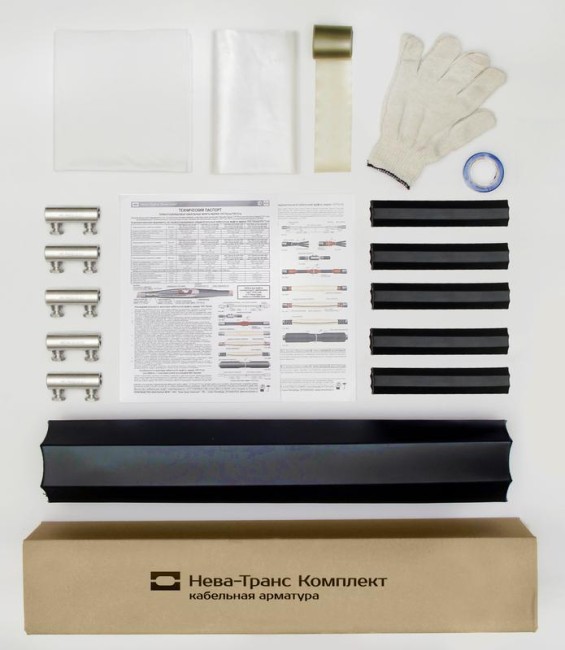 Муфта кабельная соединительная 1кВ 1ПСТ(тк)нг-LS-5х(16-25) с болтовыми соединителями Нева-Транс Комплект 22040029