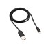 Кабель REXANT USB-Lightning 2.1 А, 1 м, черный ПВХ