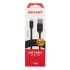 Кабель REXANT USB-Lightning 2.1 А, 1 м, черный ПВХ