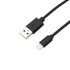 Кабель REXANT USB-Lightning 2.1 А, 1 м, черный ПВХ