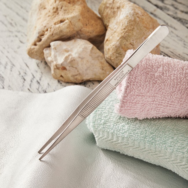 Пинцет прямой, узкий, рифленый 145мм ПРОФИ Пинцет прямой, узкий, рифленый 145мм ПРОФИ