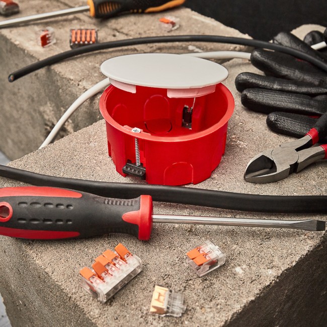 Коробка распаячная СУ для полых стен D 80х40 мм REXANT Коробка распаячная СУ для полых стен D 80х40 мм REXANT