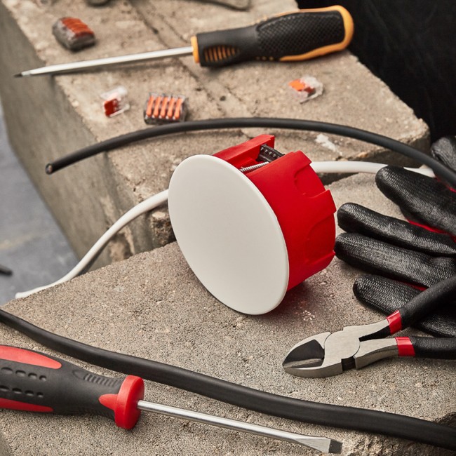 Коробка распаячная СУ для полых стен D 80х40 мм REXANT Коробка распаячная СУ для полых стен D 80х40 мм REXANT