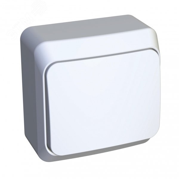 ЭТЮД Выключатель одноклавишный наружный белый