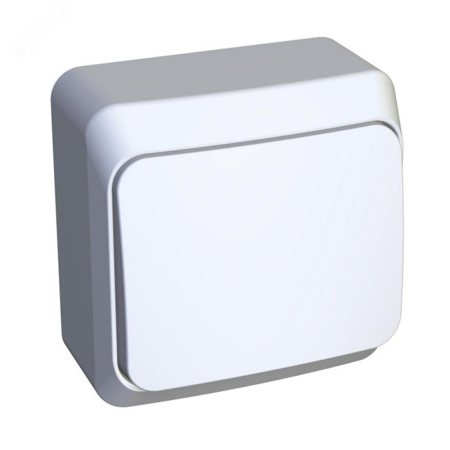 ЭТЮД Выключатель одноклавишный наружный белый