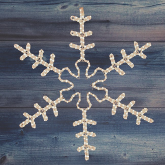 Фигура Большая Снежинка цвет ТЕПЛЫЙ БЕЛЫЙ, размер 95x95 см NEON-NIGHT Фигура Большая Снежинка цвет ТЕПЛЫЙ БЕЛЫЙ, размер 95x95 см NEON-NIGHT