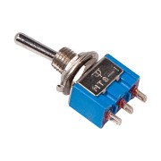 Тумблер 250V 3А (3c) ON-OFF-ON однополюсный Micro (MTS-103) REXANT Тумблер 250V 3А (3c) ON-OFF-ON однополюсный Micro (MTS-103) REXANT
