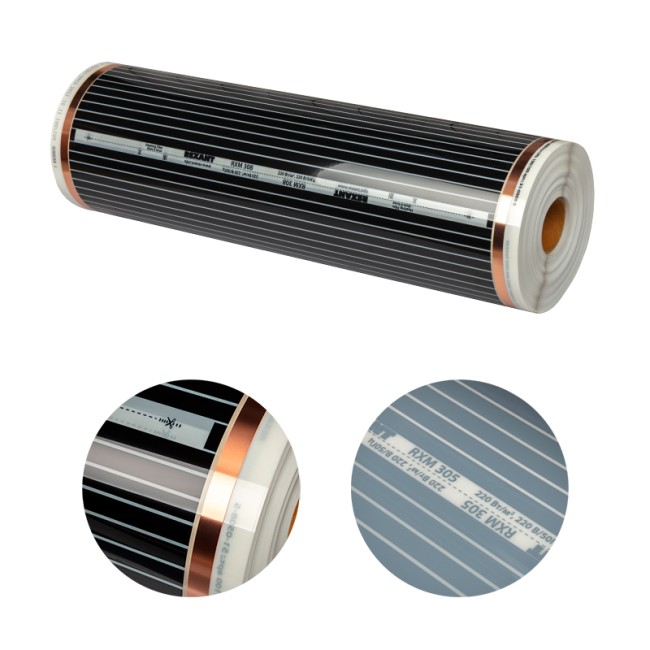 Пленочный теплый пол RXM 308 220Вт/м², ширина 80см, толщина 0,338мм  REXANT  