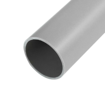 Труба гладкая жесткая ПВХ Ø50 мм, 3-метровая серая REXANT 