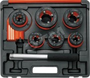 Клуппы трубные черные Профи, набор 5 шт (3/8''- 1/2''-3/4''-1''-1 1/4'')