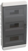 Корпус ЩРВ-П-36 TEKFOR IP41 черн. прозр. дверь пластик. IEK TF5-KP12-V-36-41-K01-K03