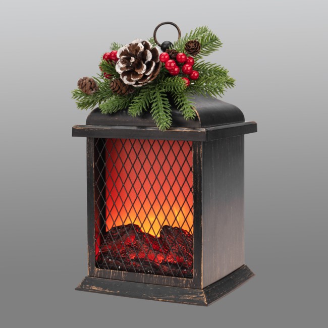 Светодиодный камин Рождество с эффектом живого огня 15х14х26см, батарейки 2хС (не в комплекте) и USB, бронзовый NEON-NIGHT Светодиодный камин Рождество с эффектом живого огня 15х14х26см, батарейки 2хС (не в комплекте) и USB, бронзовый NEON-NIGHT