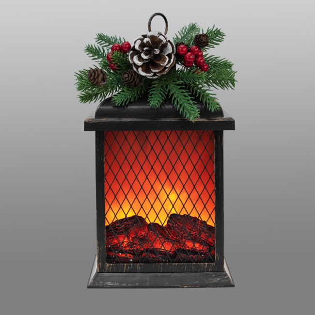 Светодиодный камин Рождество с эффектом живого огня 15х14х26см, батарейки 2хС (не в комплекте) и USB, бронзовый NEON-NIGHT Светодиодный камин Рождество с эффектом живого огня 15х14х26см, батарейки 2хС (не в комплекте) и USB, бронзовый NEON-NIGHT