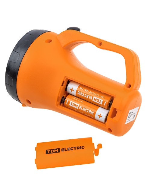 Фонарь светодиодный "Прожектор 5", 3 Вт LED+12 SMD, бат. 3*АА, TDM Фонарь светодиодный "Прожектор 5", 3 Вт LED+12 SMD, бат. 3*АА, TDM