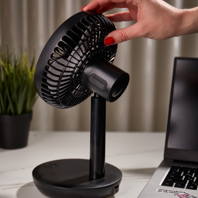 Вентилятор настольный USB, черный, 6 Вт