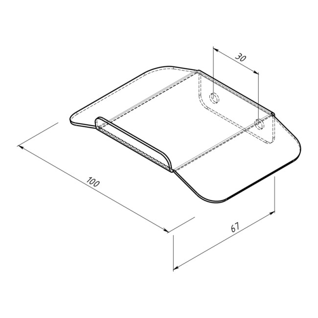 Держатель для наушников, настенный, белый REXANT