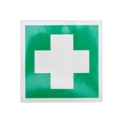 Наклейка знак медицинского  назначения "Аптечка первой медицинской помощи"100*100 мм Rexant