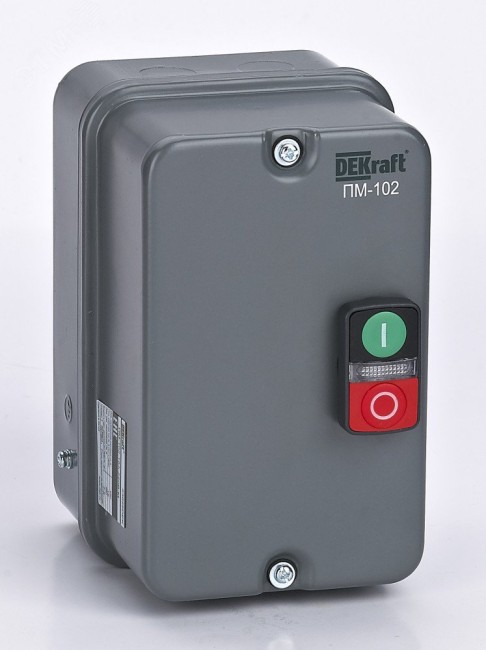 Пускатель электромагнитный 9А AC380/400В 50/60Гц в металлической оболочке Пускатель электромагнитный 9А AC380/400В 50/60Гц в металлической оболочке