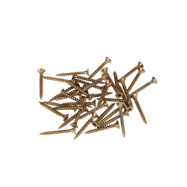 Саморез универсальный KRANZ 3х25, желтый цинк, короб (200 шт./уп.)