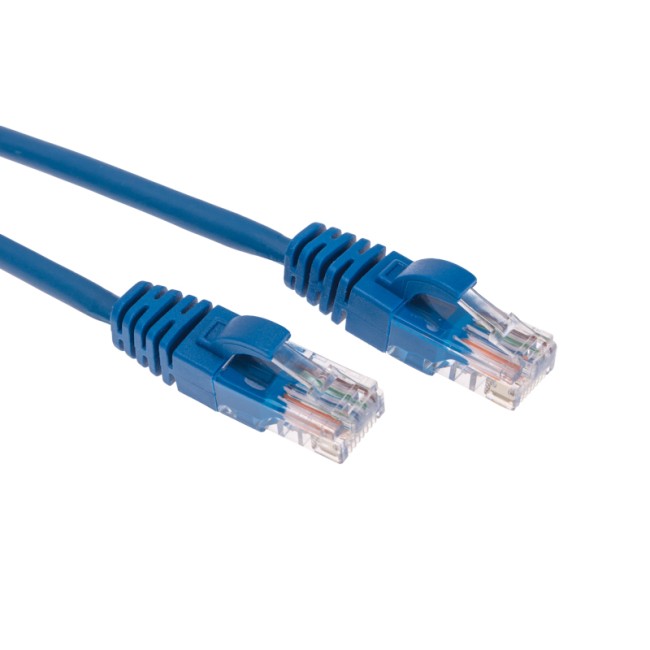 Патч-корд U/UTP, CAT 5e, RJ45-RJ45, 26AWG, LSZH, синий, 0,3м  REXANT