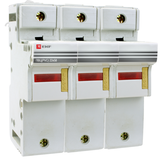 Предохранитель-разъединитель для ПВЦ 22x58 3P(индикация)