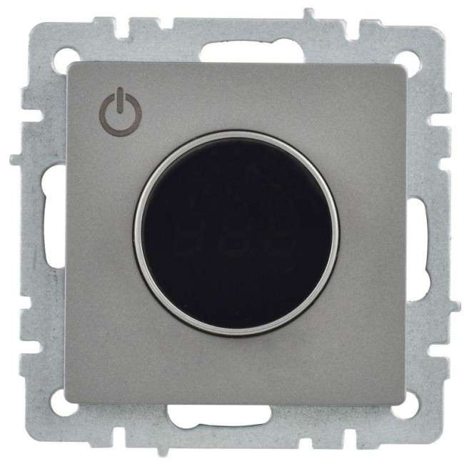 Термостат электронный с индик. BRITE СП IP20 ТС10-1-БрС механизм сталь IEK BR-RT11-K46