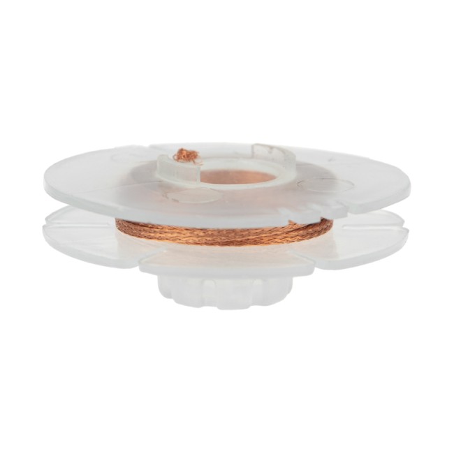 Оплетка для удаления припоя, медная, 1,0мм x 1,5м REXANT Оплетка для удаления припоя, медная, 1,0мм x 1,5м REXANT