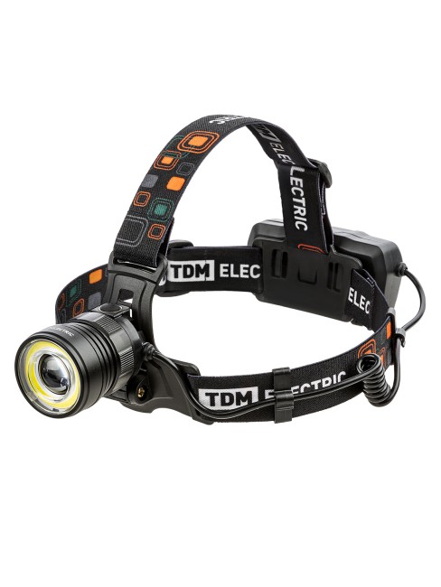 Фонарь «Налобный 12» аккум., 5 Вт CREE+3 Вт COB, Li-Ion 3,7 В 2x18650 2,4 А*ч, 650 лм, USB, TDM Фонарь «Налобный 12» аккум., 5 Вт CREE+3 Вт COB, Li-Ion 3,7 В 2x18650 2,4 А*ч, 650 лм, USB, TDM