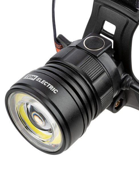 Фонарь «Налобный 12» аккум., 5 Вт CREE+3 Вт COB, Li-Ion 3,7 В 2x18650 2,4 А*ч, 650 лм, USB, TDM Фонарь «Налобный 12» аккум., 5 Вт CREE+3 Вт COB, Li-Ion 3,7 В 2x18650 2,4 А*ч, 650 лм, USB, TDM