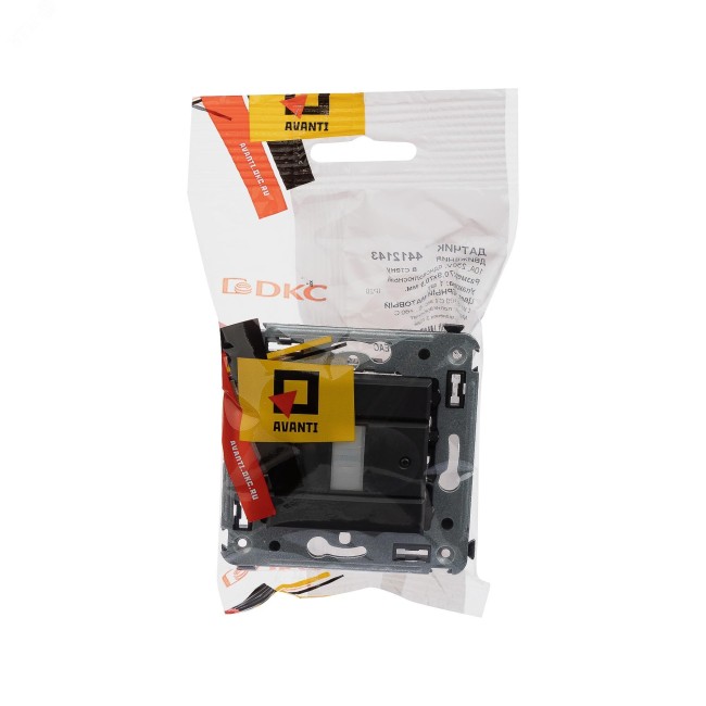 Датчик движения в стену, ''Avanti'', ''Черный матовый''