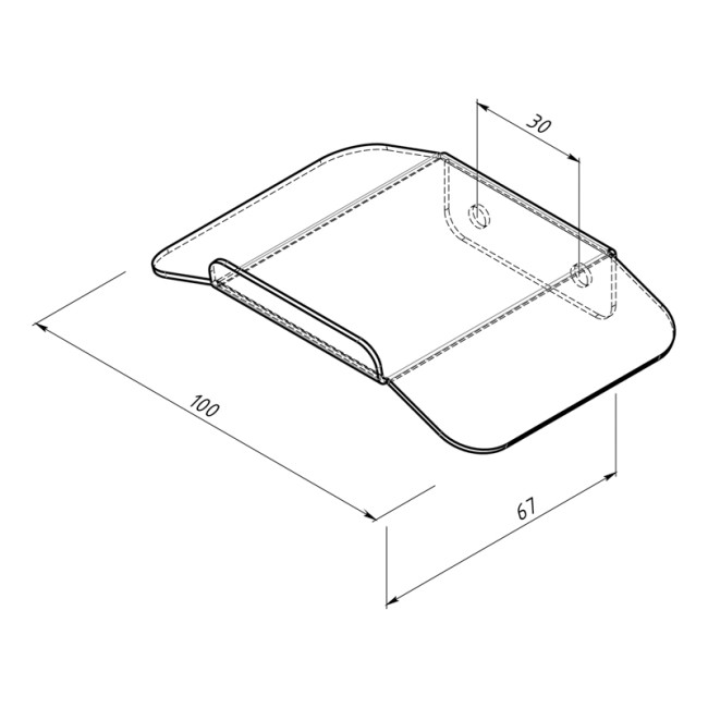 Держатель для наушников, настенный, черный REXANT