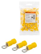 Наконечник кольцевой изолированный НКИ с легким вводом проводника 6,0-4 (100 шт.) TDM Наконечник кольцевой изолированный НКИ с легким вводом проводника 6,0-4 (100 шт.) TDM