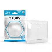 Выключатель 2-кл. СП AVA 10А IP20 с индикатором в сборе бел. TOKOV LIGHT TKL-AV-V2IF-C01 Выключатель 2-кл. СП AVA 10А IP20 с индикатором в сборе бел. TOKOV LIGHT TKL-AV-V2IF-C01