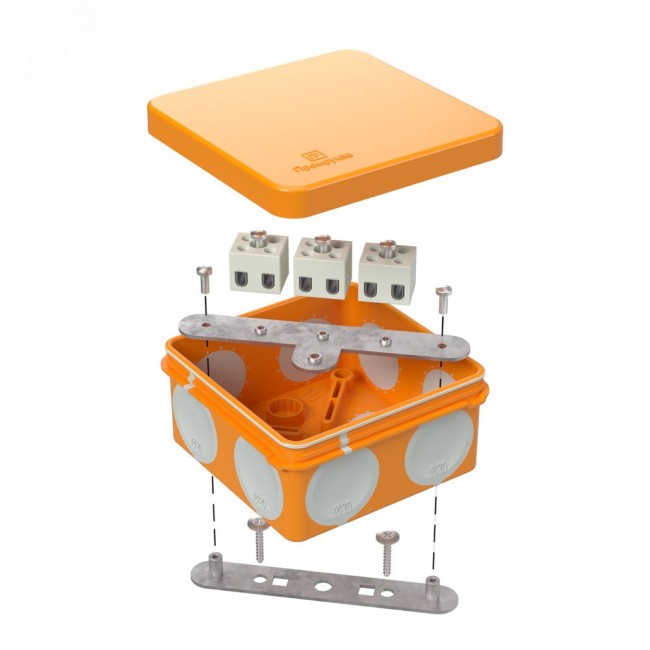 Коробка огнестойкая для о/п двухкомпонентная 60-0210-FR6.0-4 Е15-Е120 80х80х40